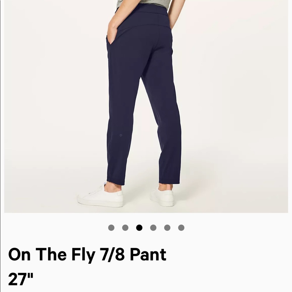 Lululemon On The Fly 7/8 Pant 27”